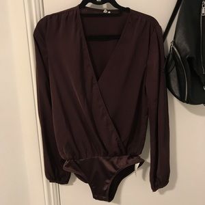 Urban Outfitters dark purple bodysuit